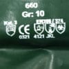 Protection gloves Gummi Gr. 10